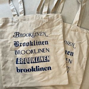 Set of two Brooklinen Canvas Totes